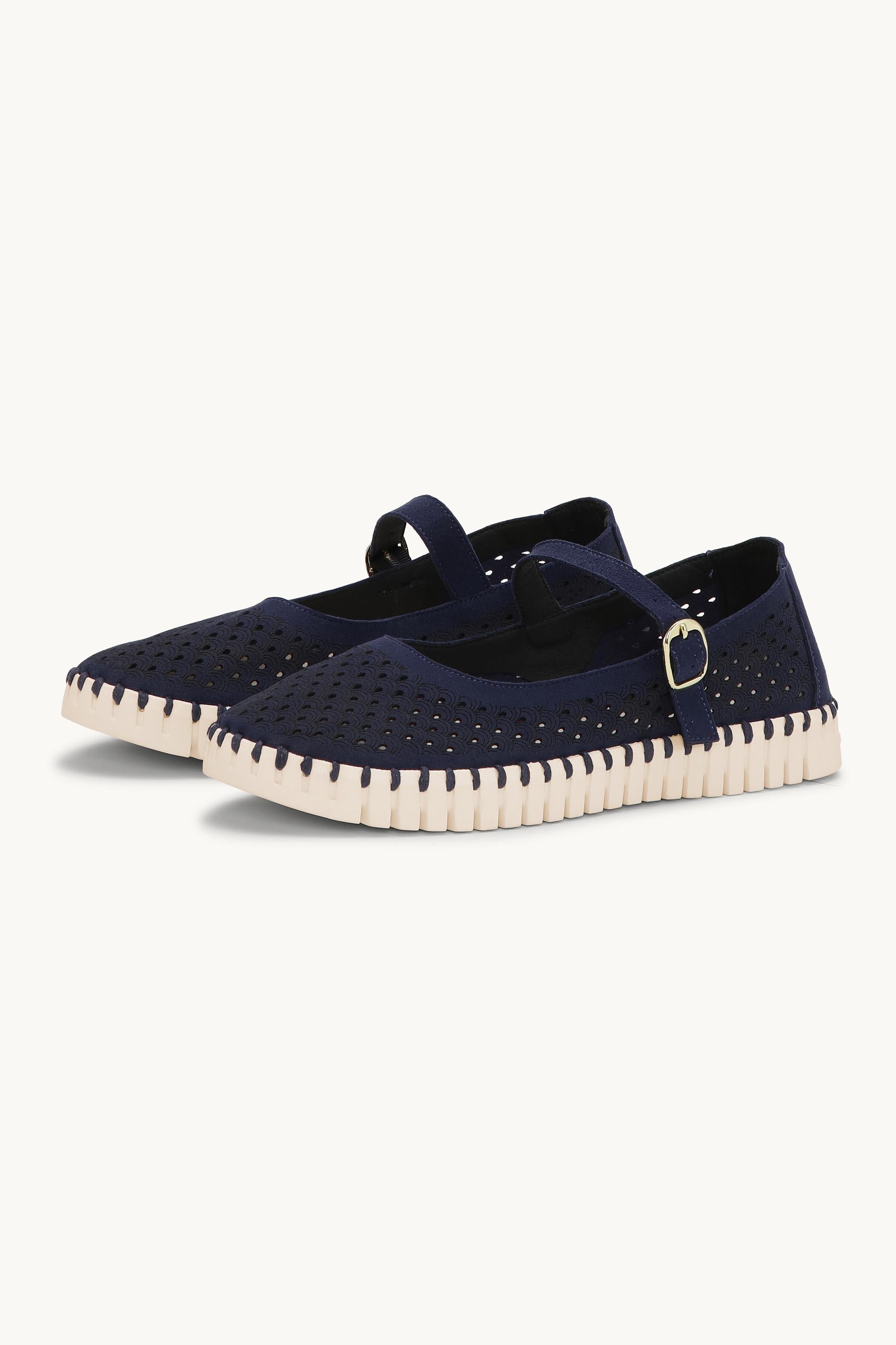 Ballerines - Dark Indigo Pearled Ivory