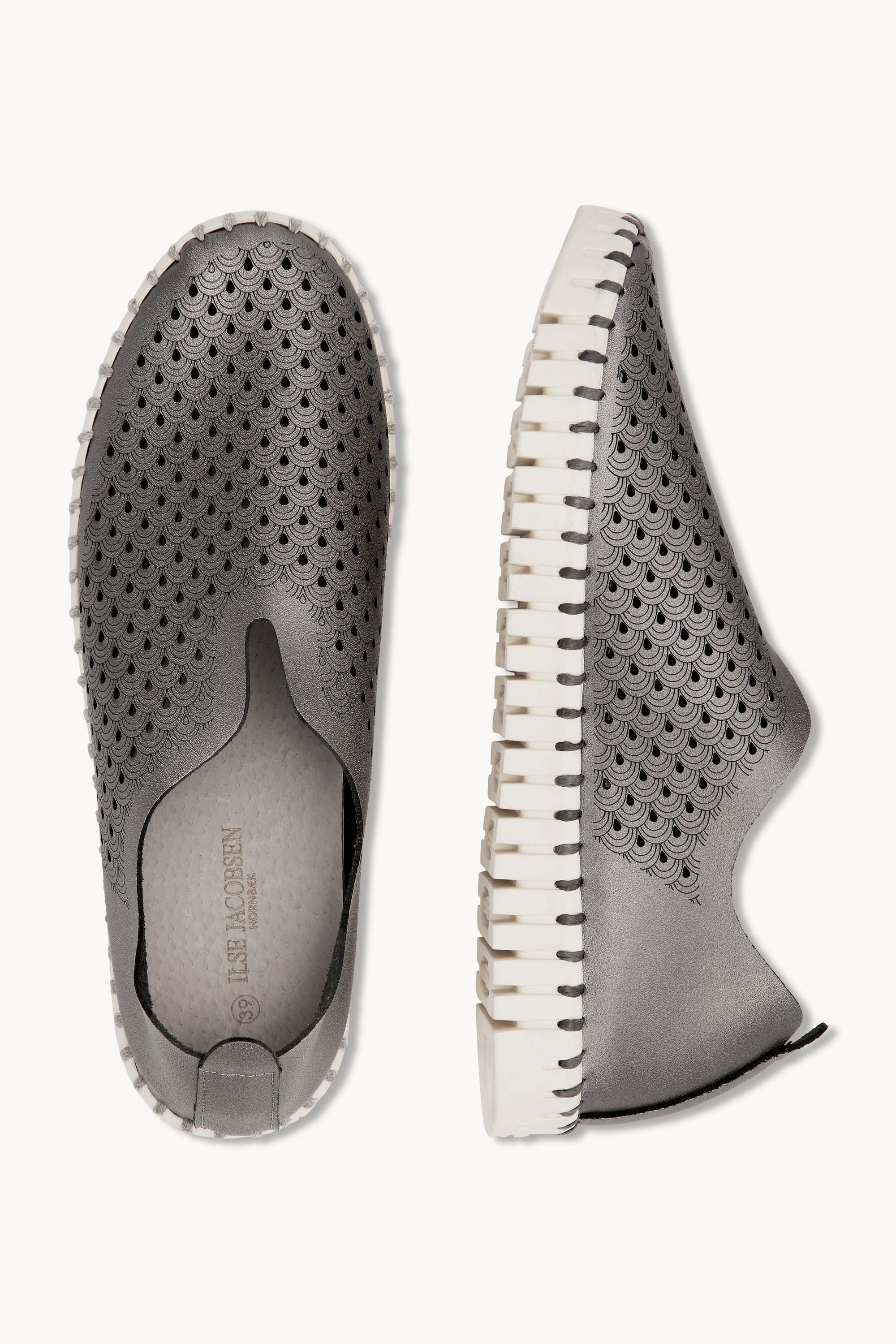 Tulip Mocassins Métallisés - Gun Metal