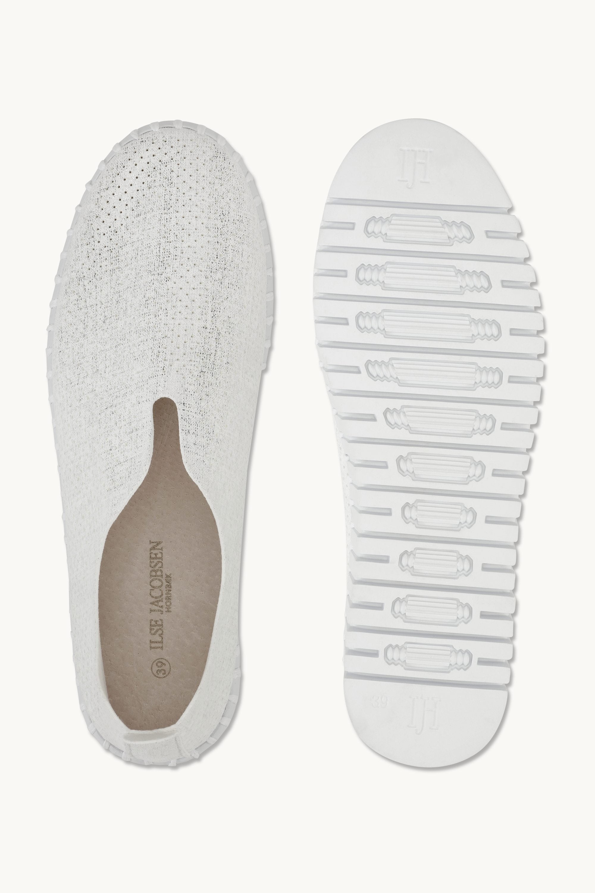 Tulip Chaussures Plateforme Pailletées - White White