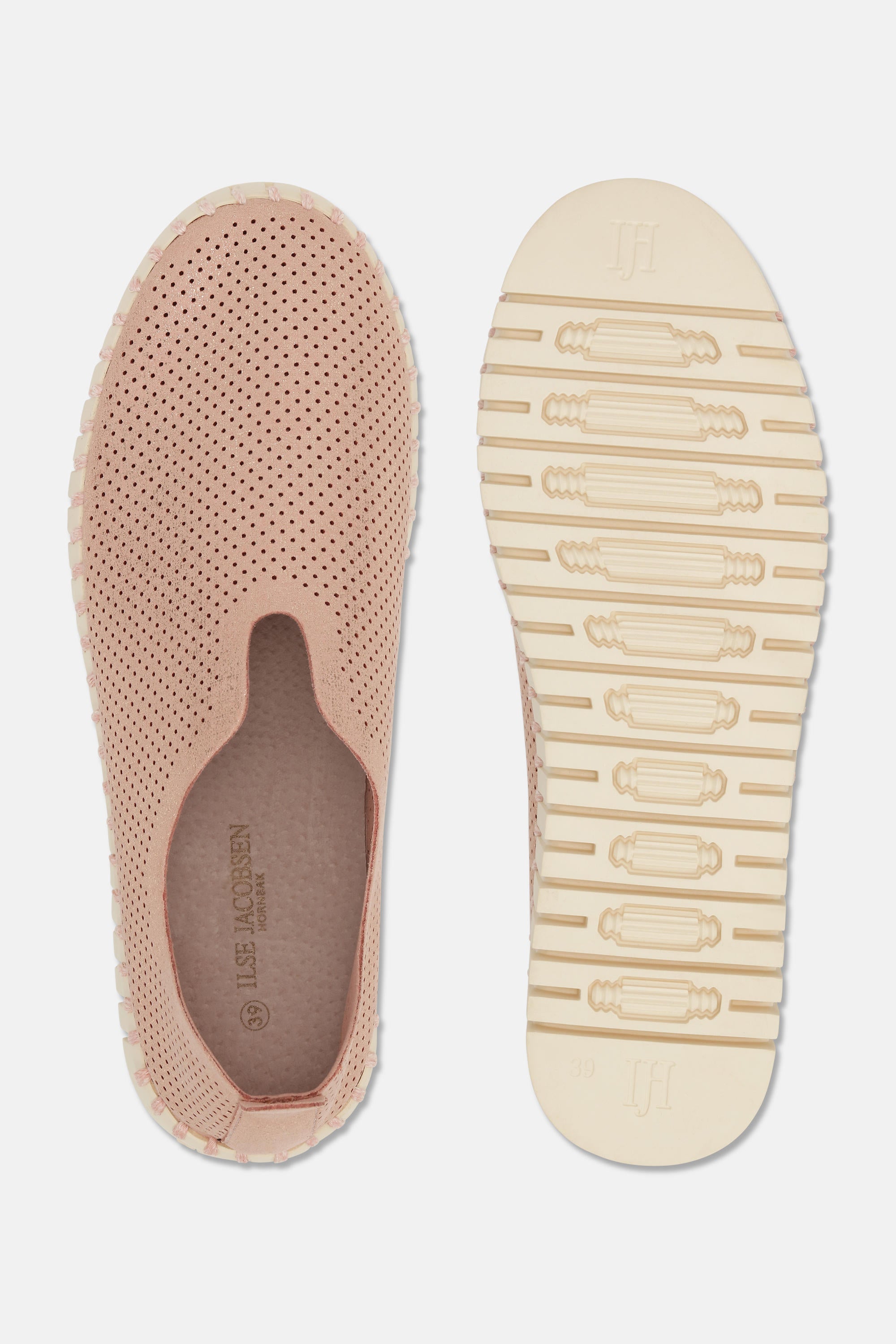 Tulip Chaussures Plateforme Pailletées - Adobe Rose Pearled Ivory