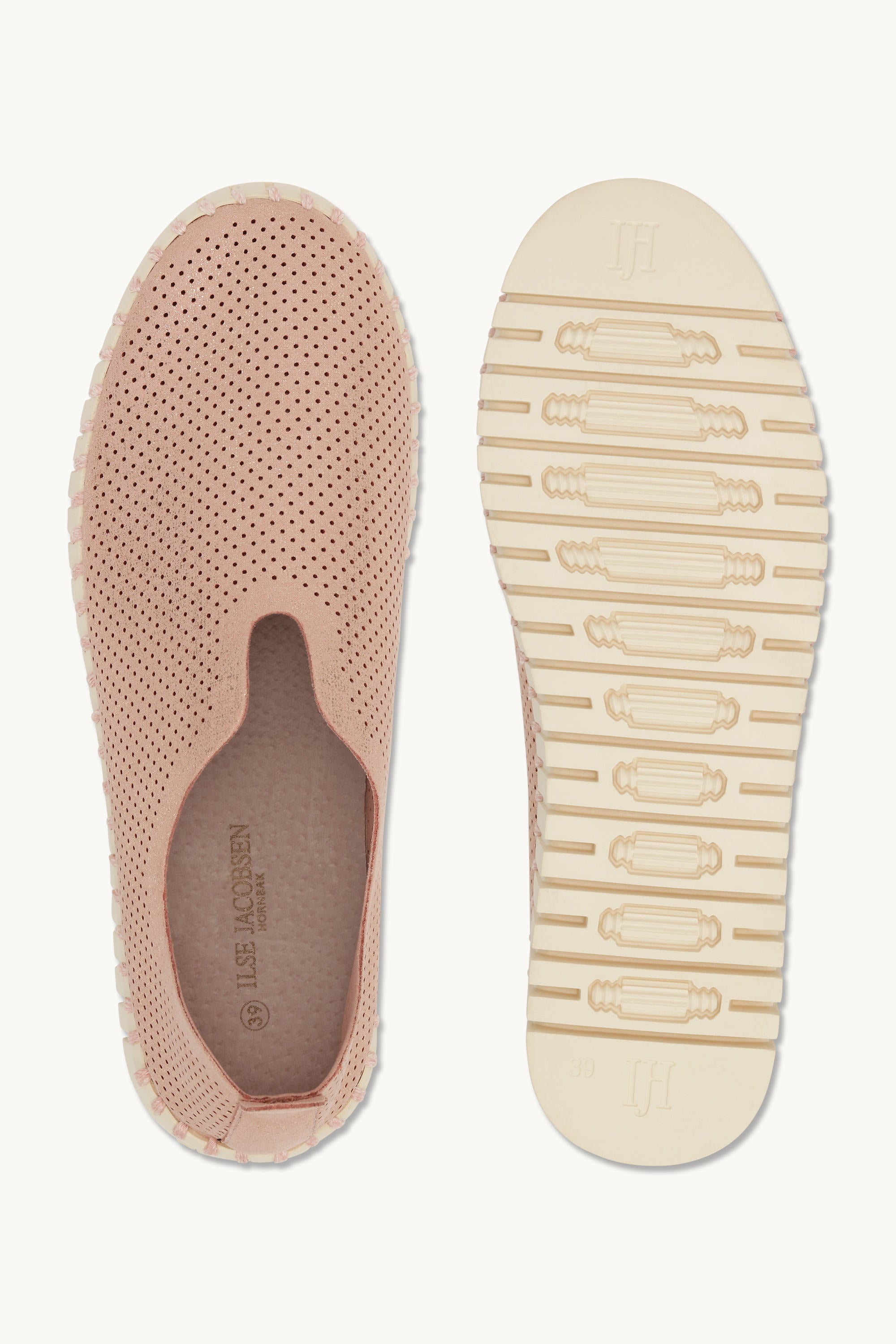 Tulip Chaussures Plateforme Pailletées - Adobe Rose Pearled Ivory