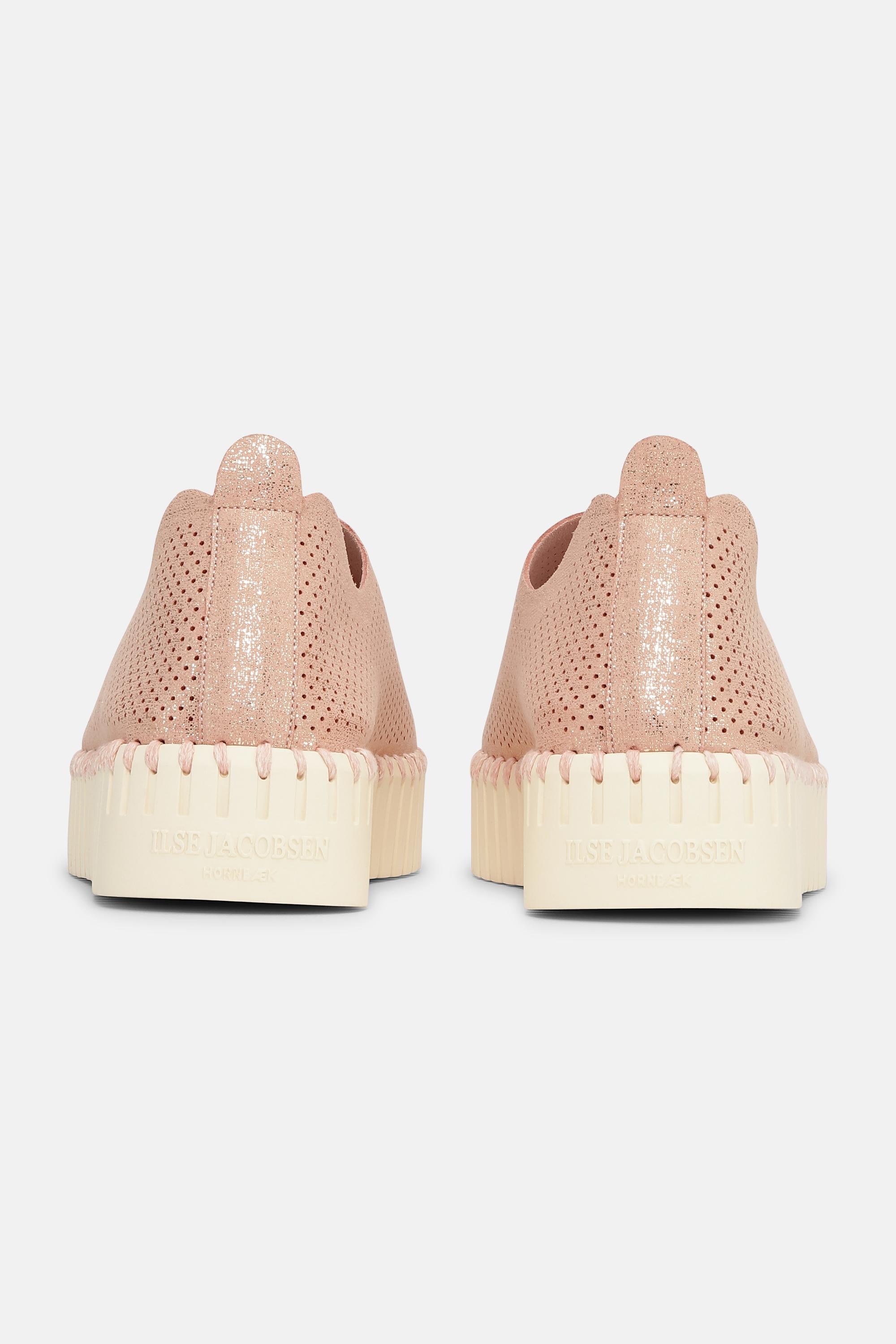 Tulip Chaussures Plateforme Pailletées - Adobe Rose Pearled Ivory