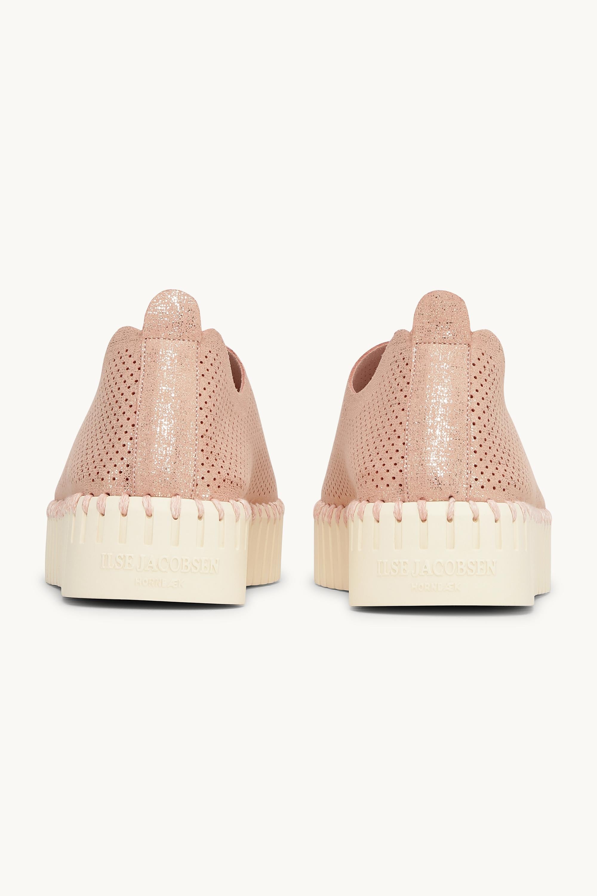 Tulip Chaussures Plateforme Pailletées - Adobe Rose Pearled Ivory