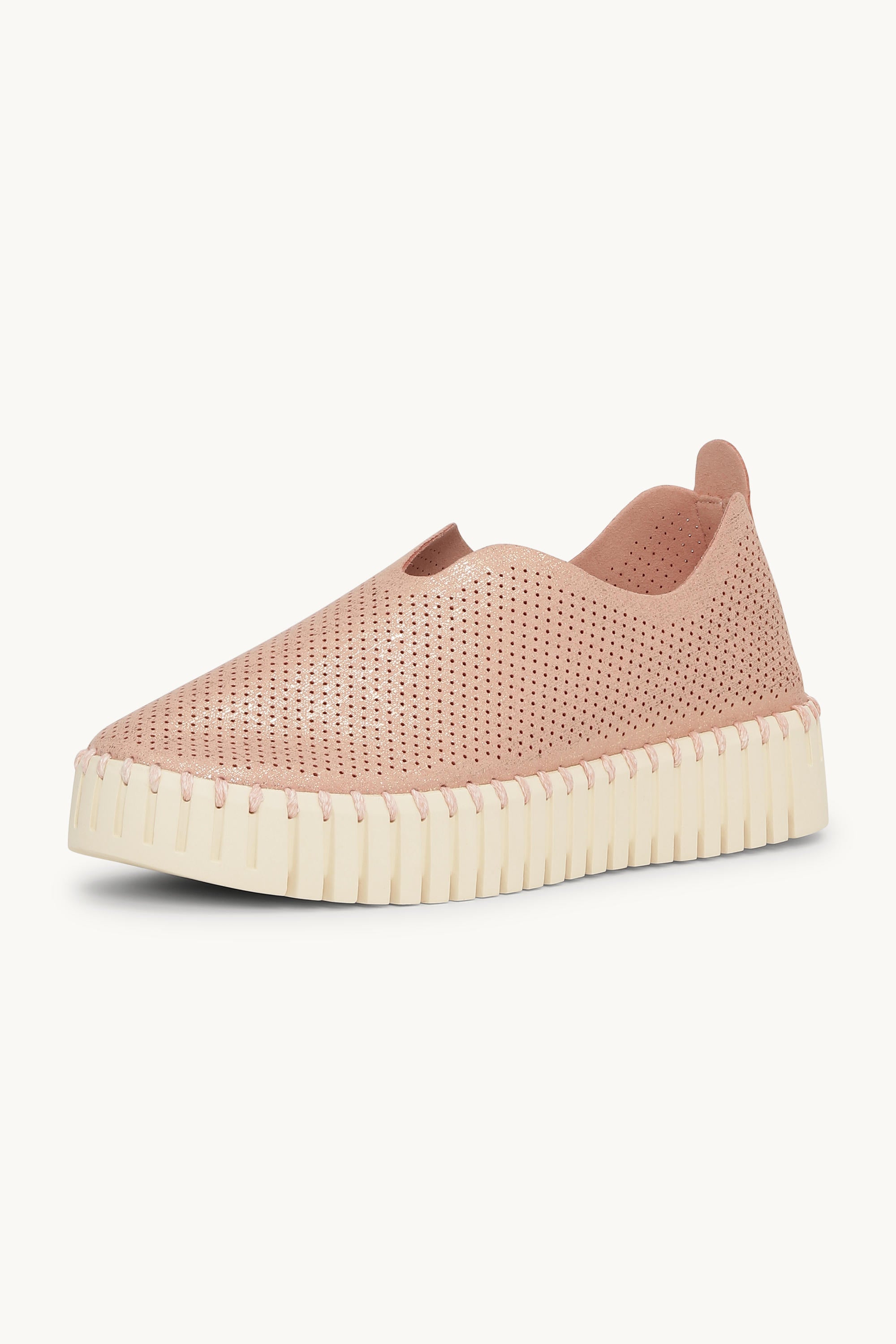 Tulip Chaussures Plateforme Pailletées - Adobe Rose Pearled Ivory