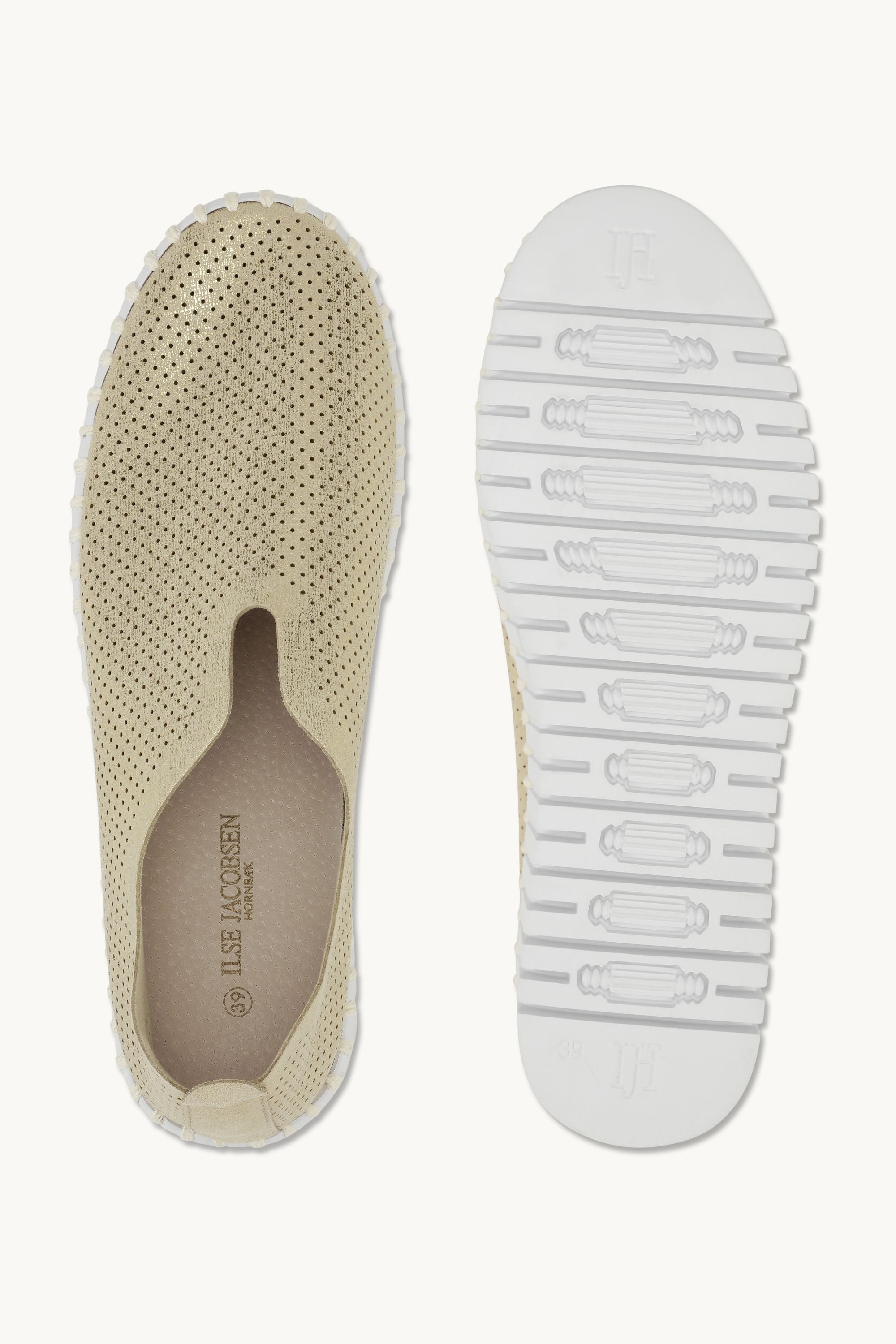 Tulip Chaussures Plateforme Pailletées - Platin White