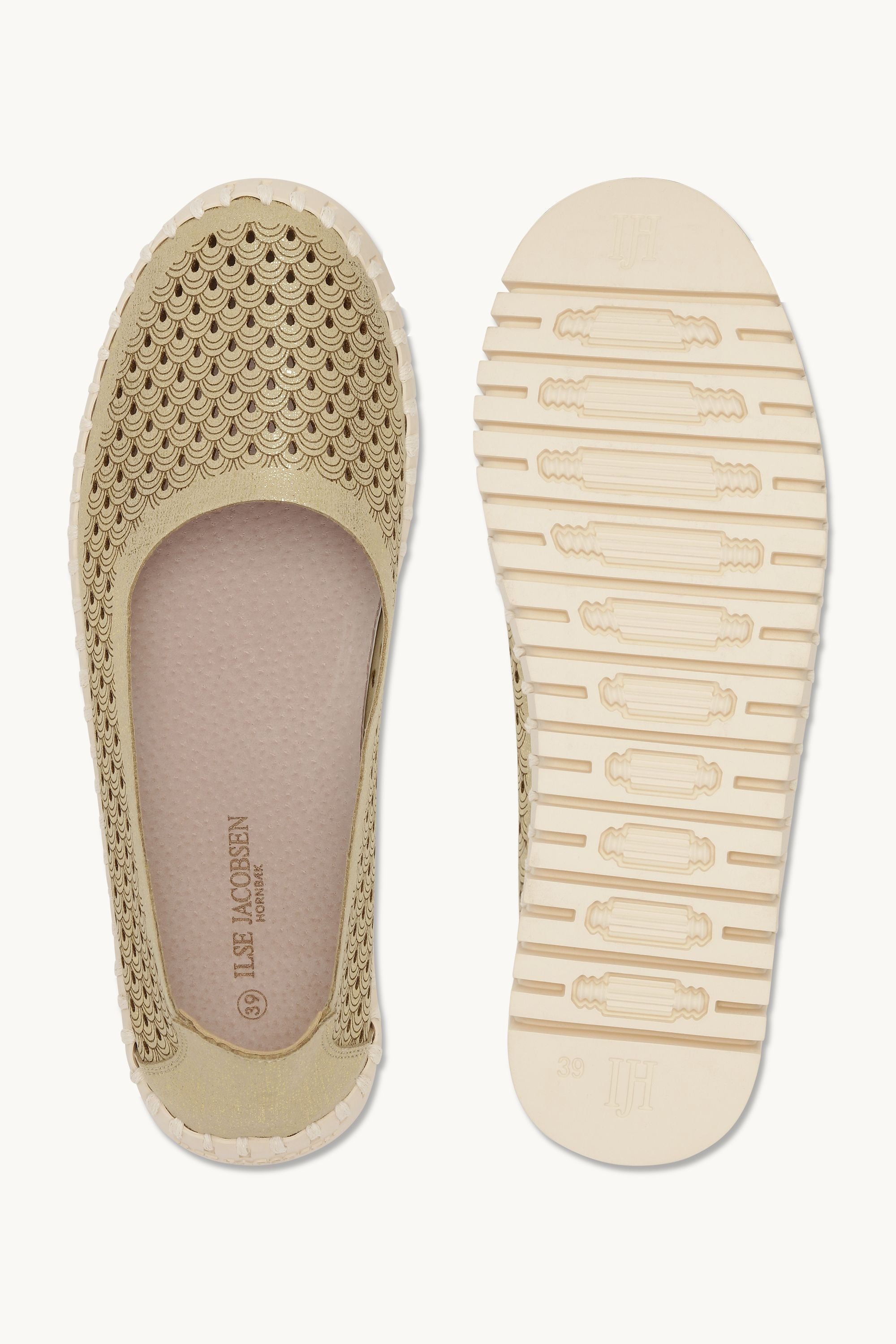 Tulip Chaussures Brillantes - Platin Pearled Ivory