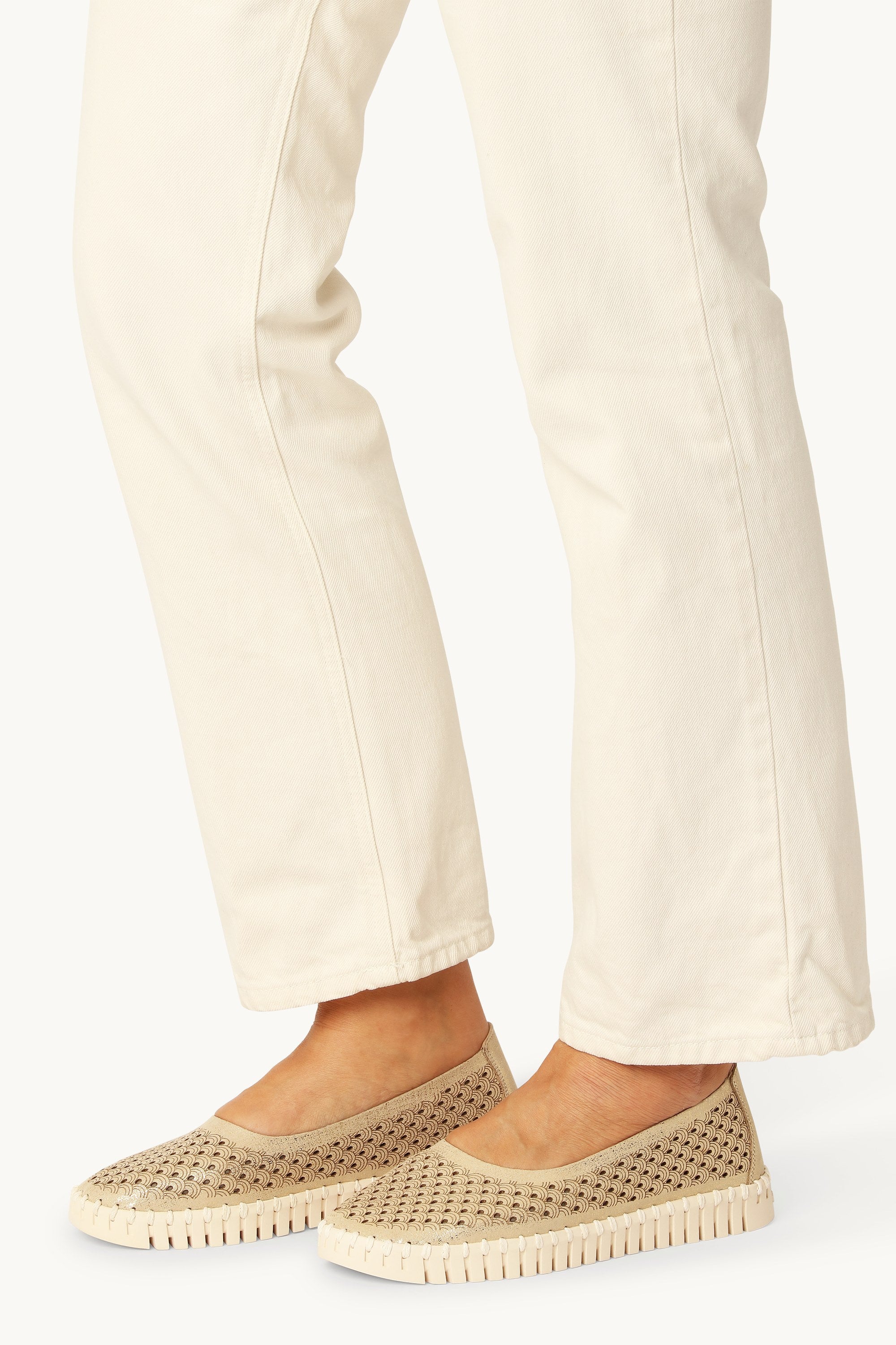 Tulip Chaussures Brillantes - Platin Pearled Ivory