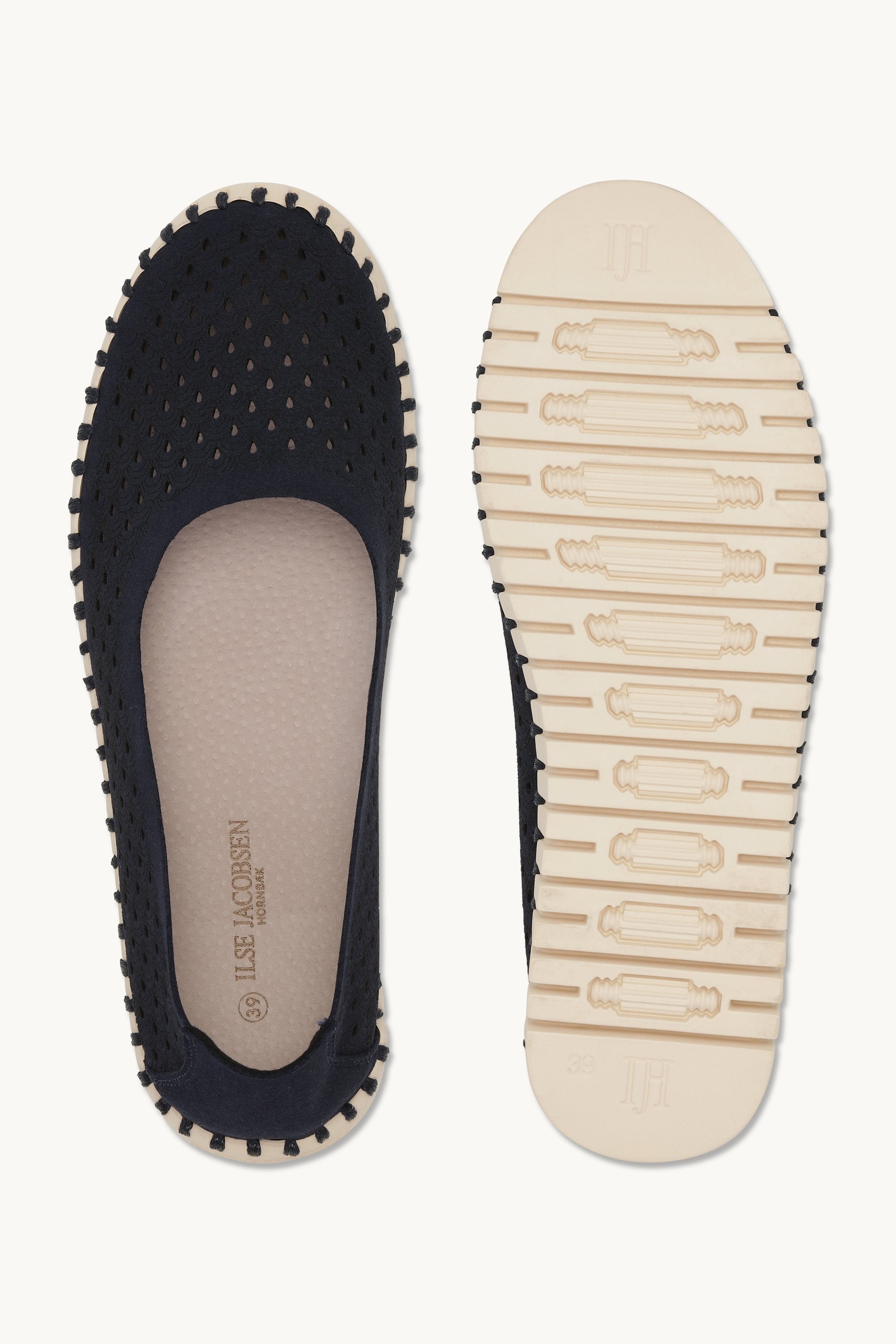Ballerines - Dark Indigo Pearled Ivory