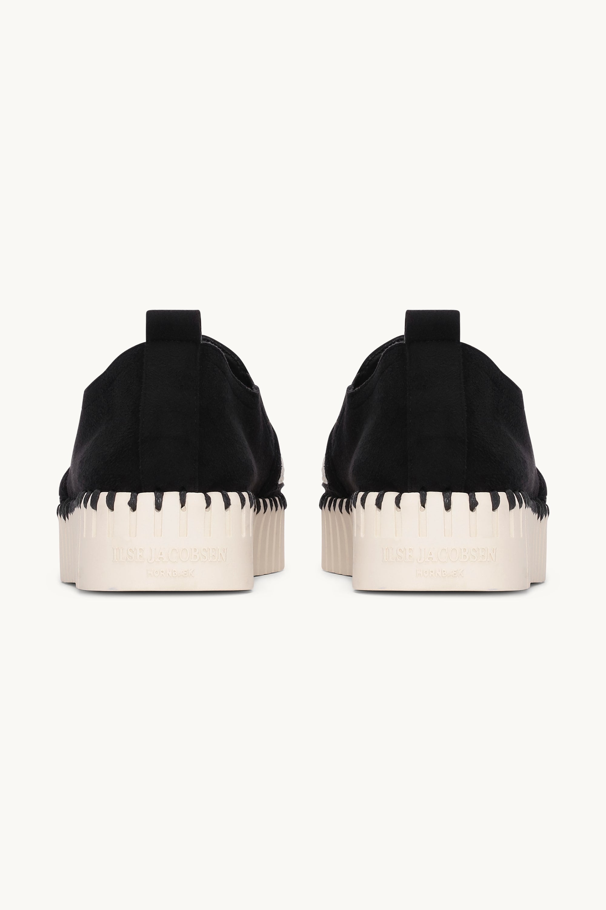 Platform Tulip Flats - Black