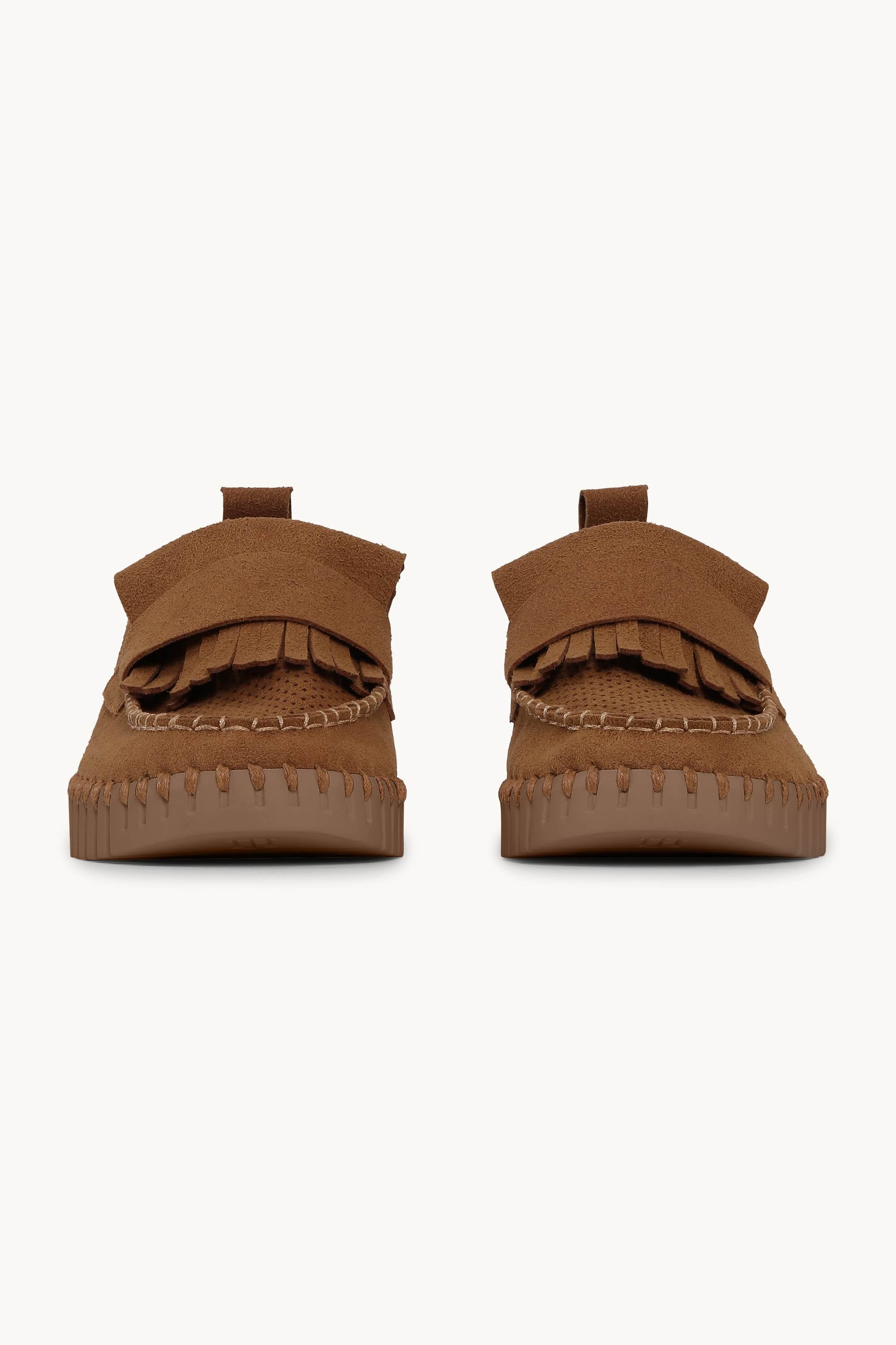 Tulip Fringe Loafer - Cashew Cashew