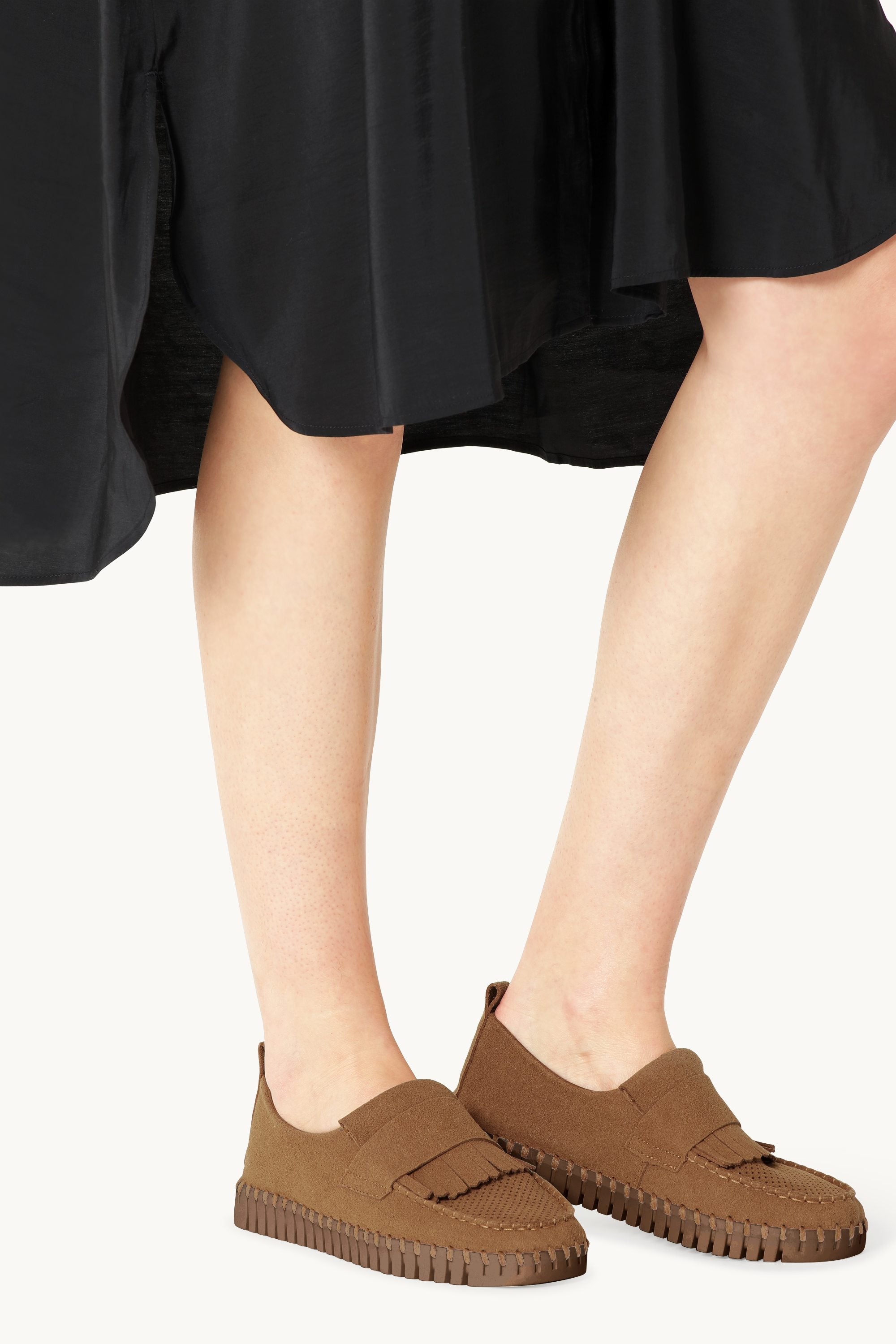 Tulip Fringe Loafer - Cashew Cashew