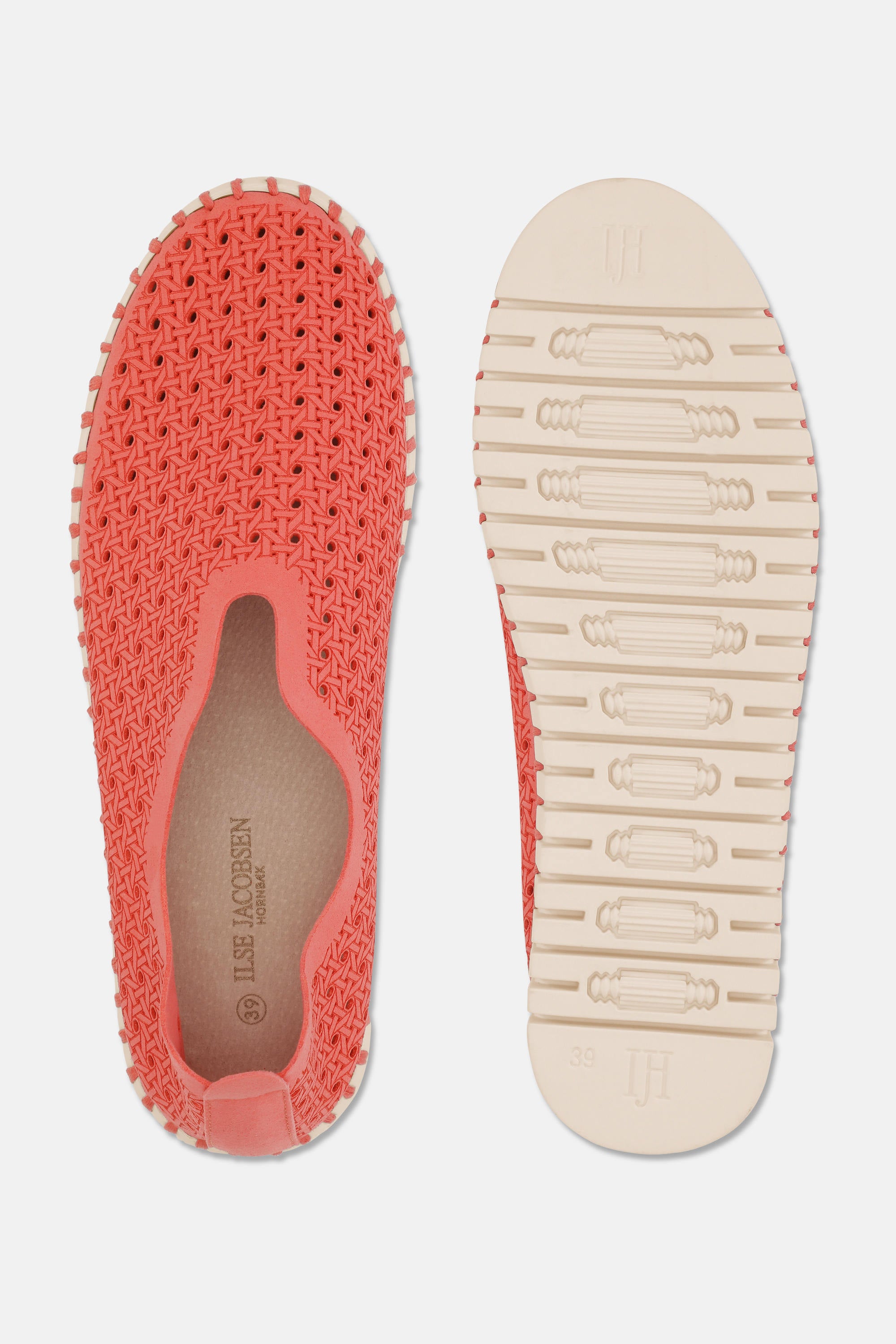Tulip Flats - Raspberry Pearled Ivory