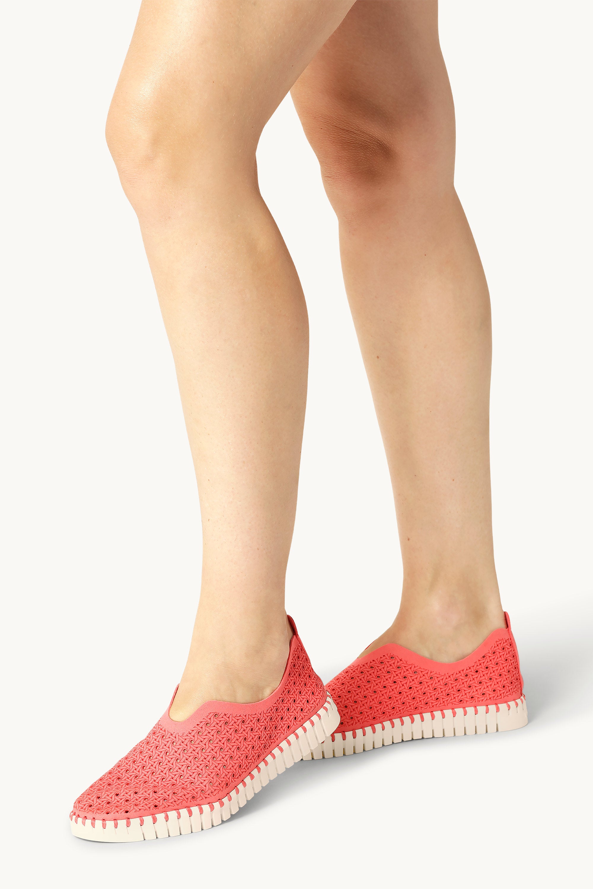 Tulip Flats - Raspberry Pearled Ivory