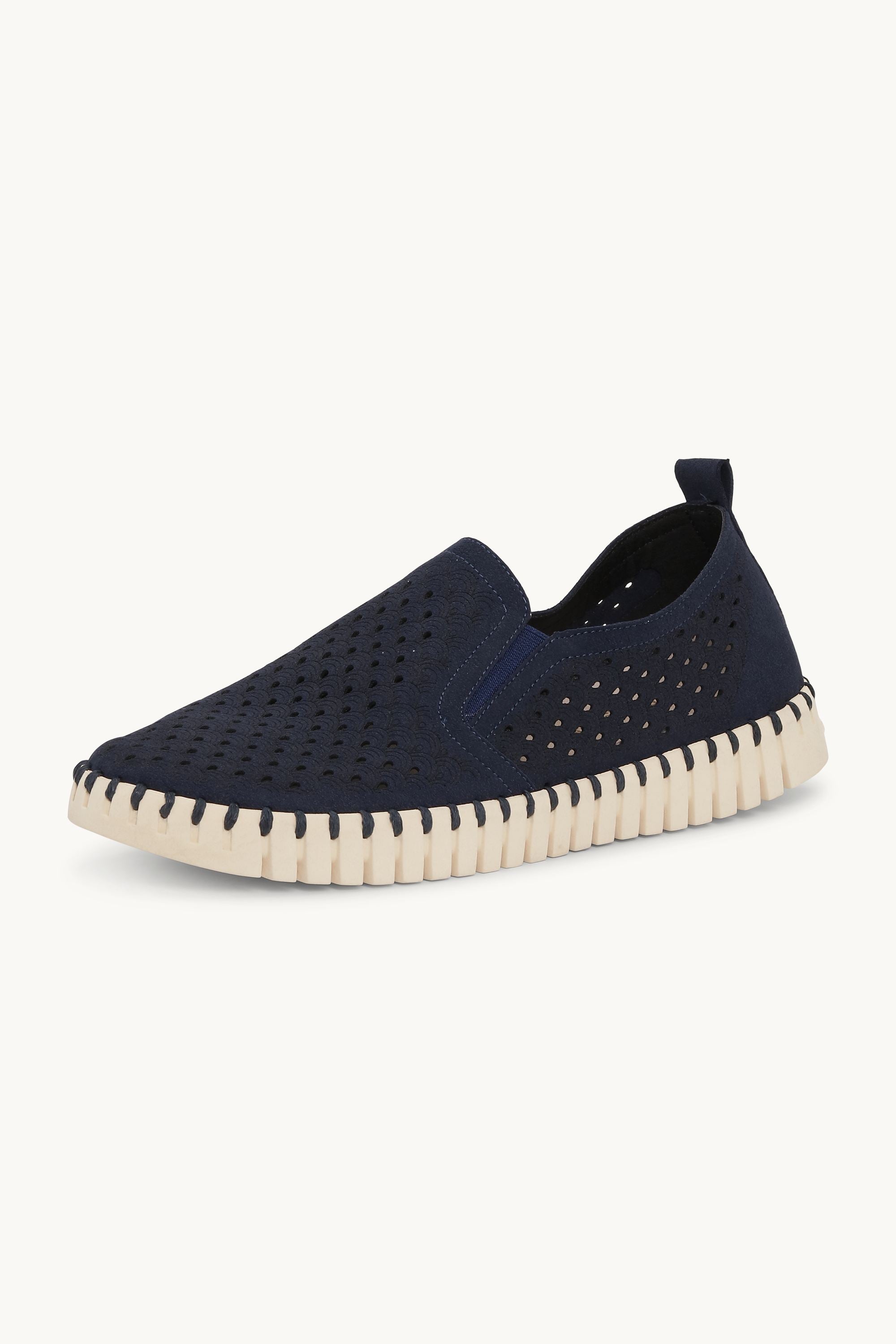 Tulip Flats - Dark Indigo Pearled Ivory