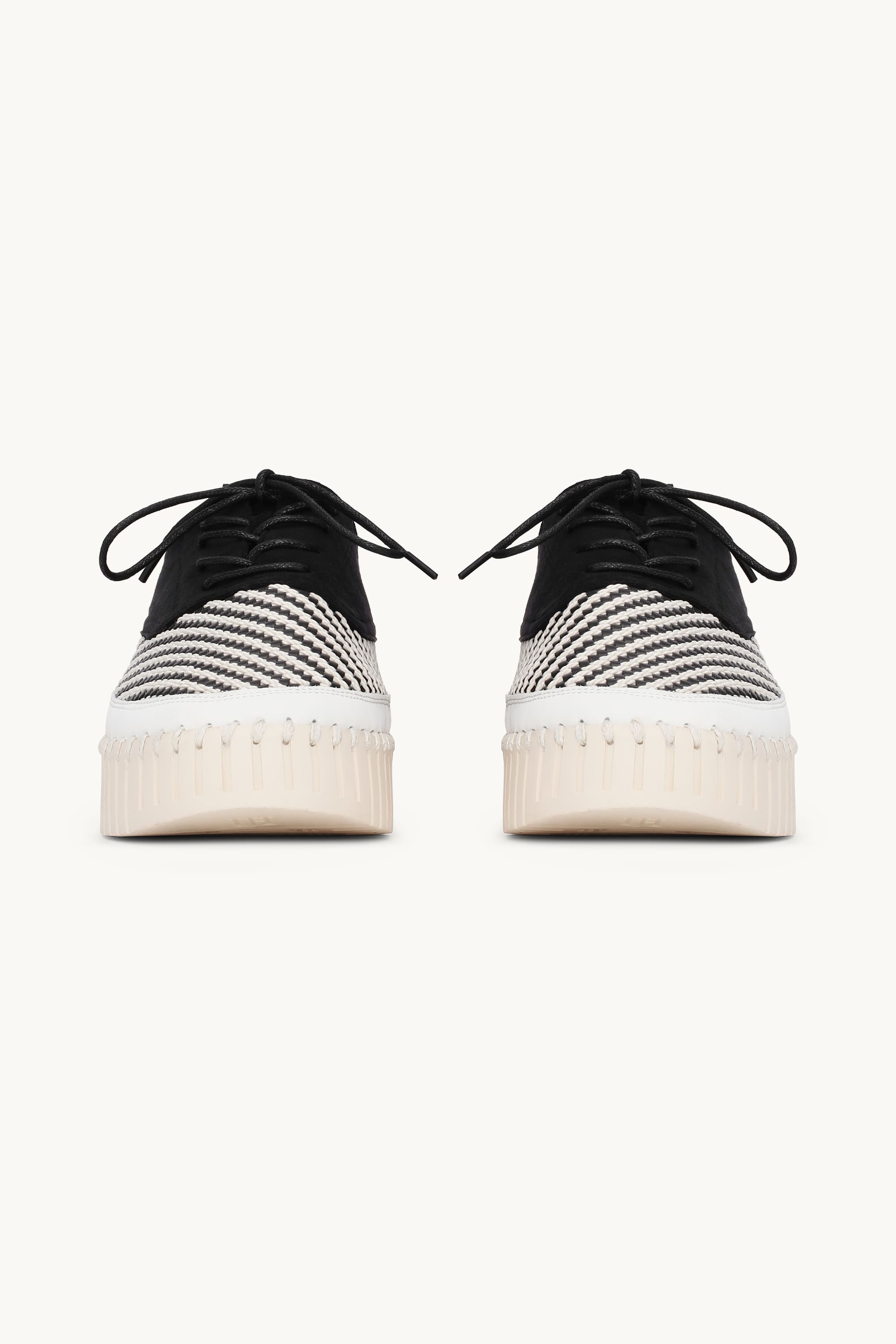 Tulip Flats With Laces - Black