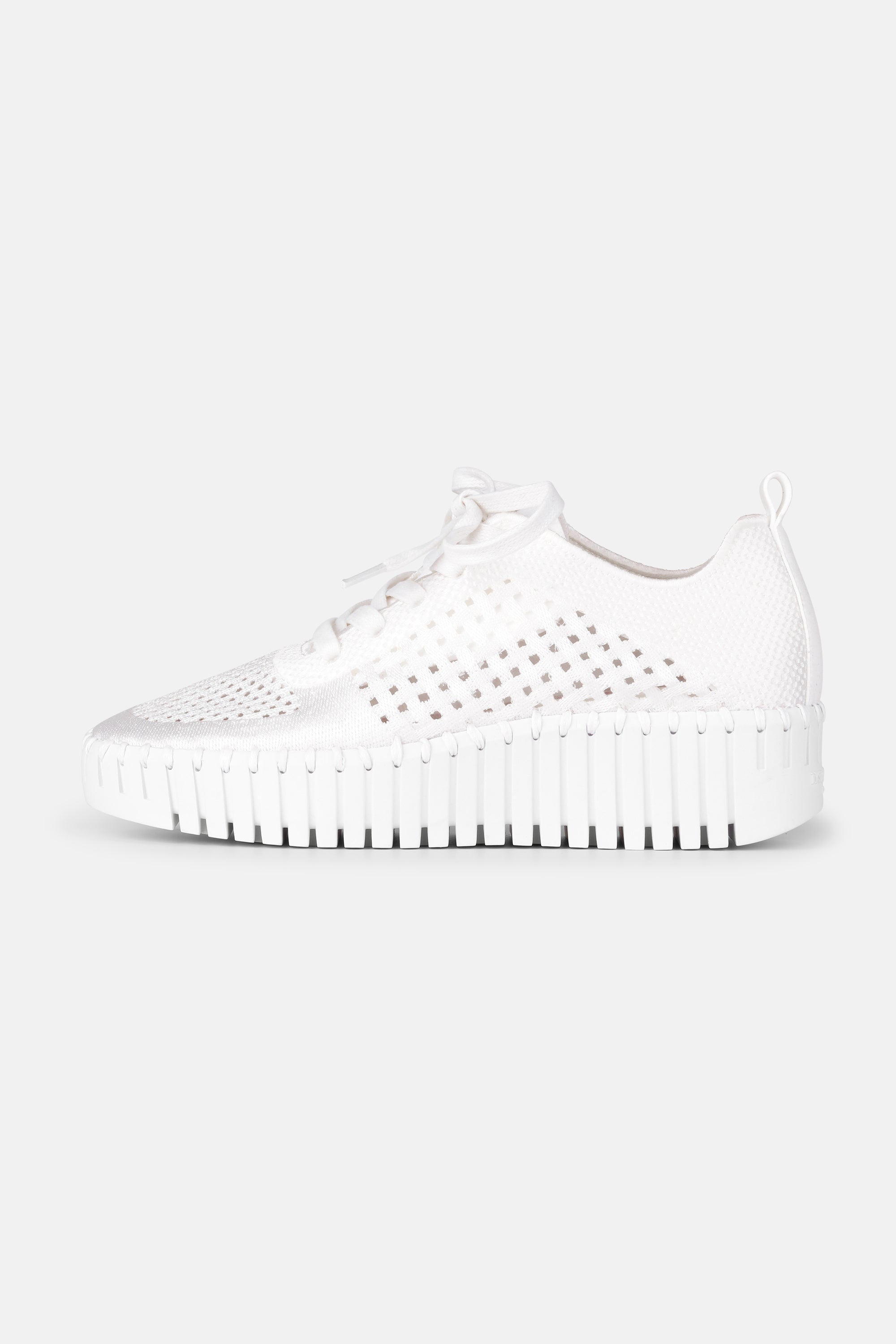 Tulip Flats With Laces - White White