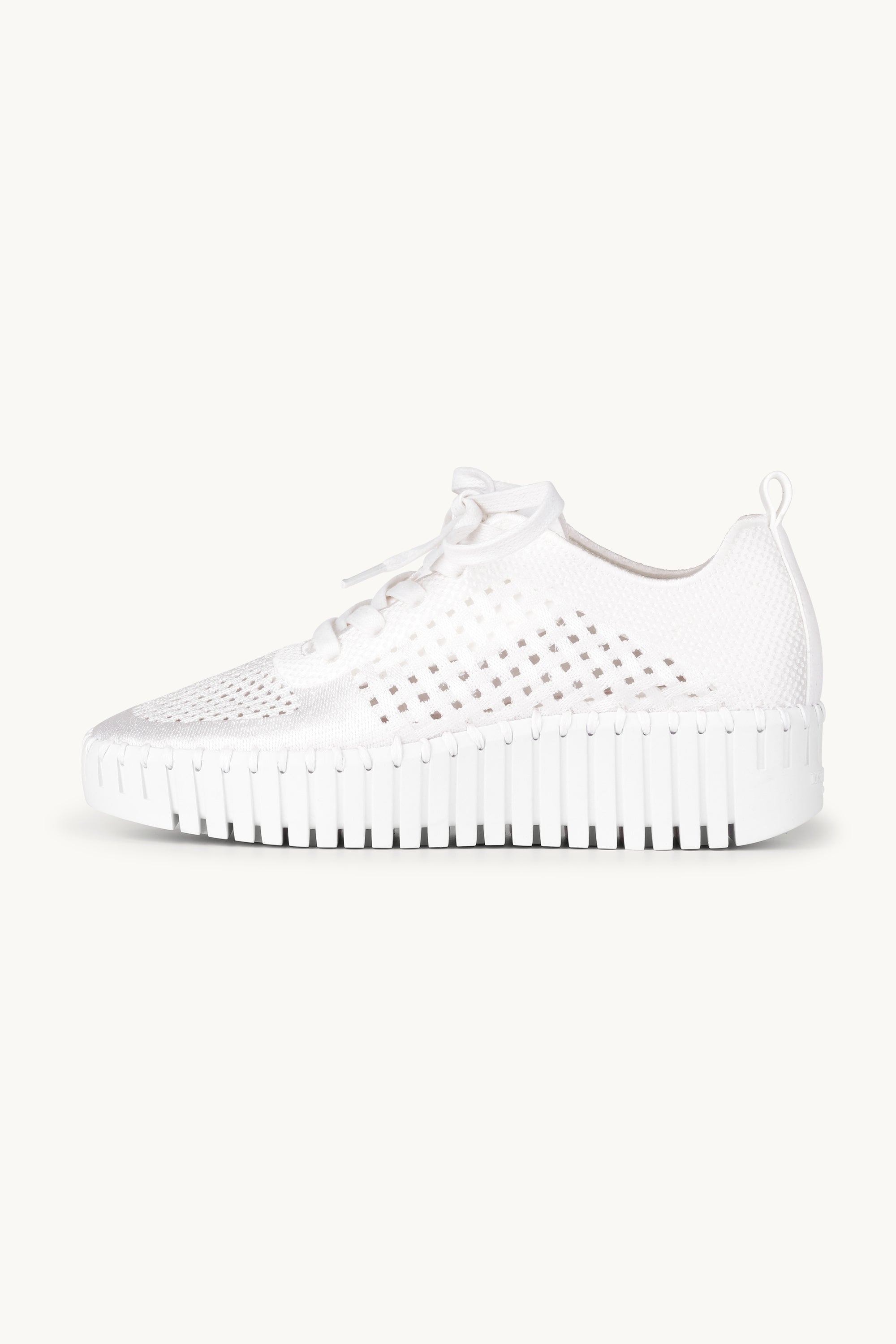 Tulip Flats With Laces - White White