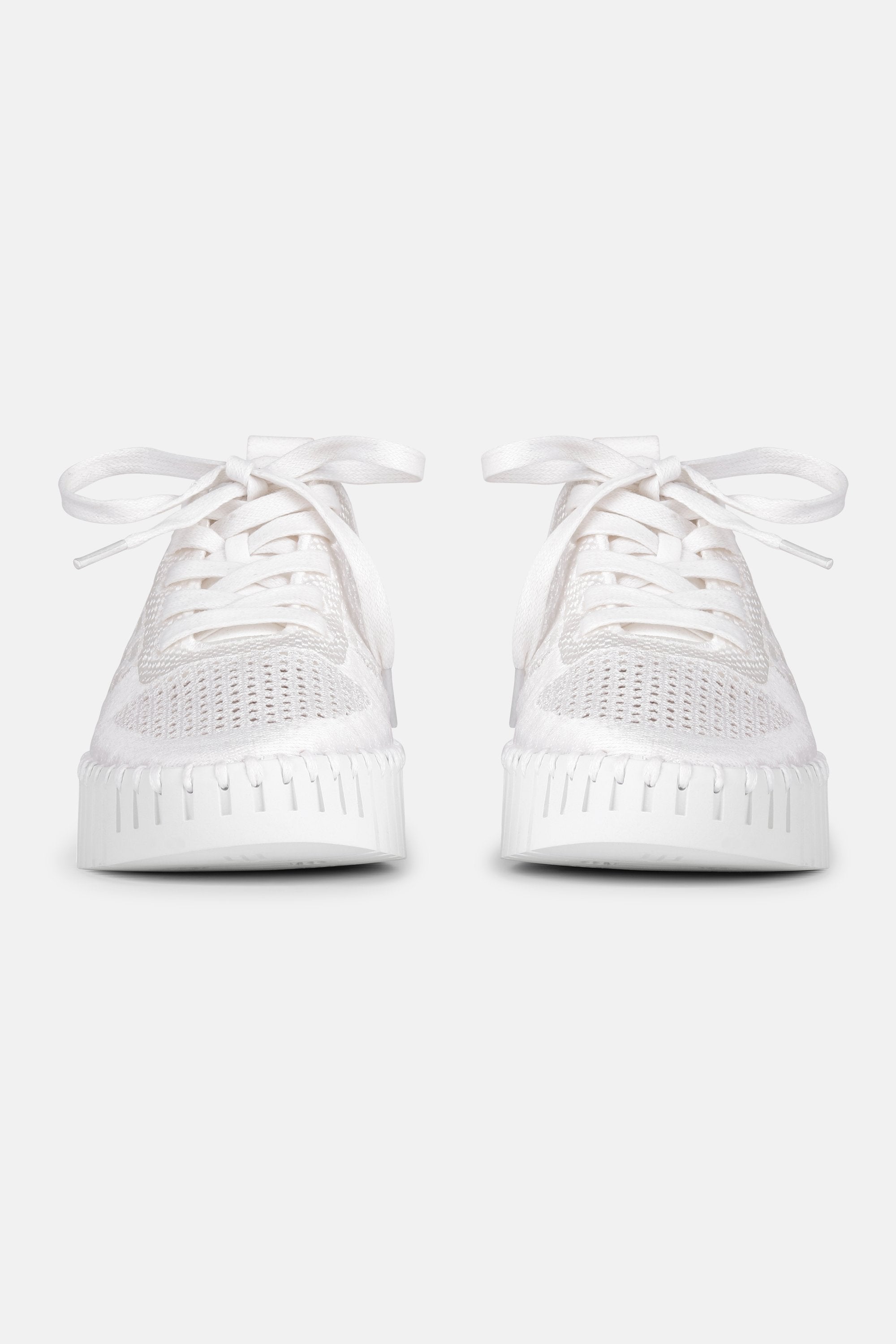 Tulip Flats With Laces - White White