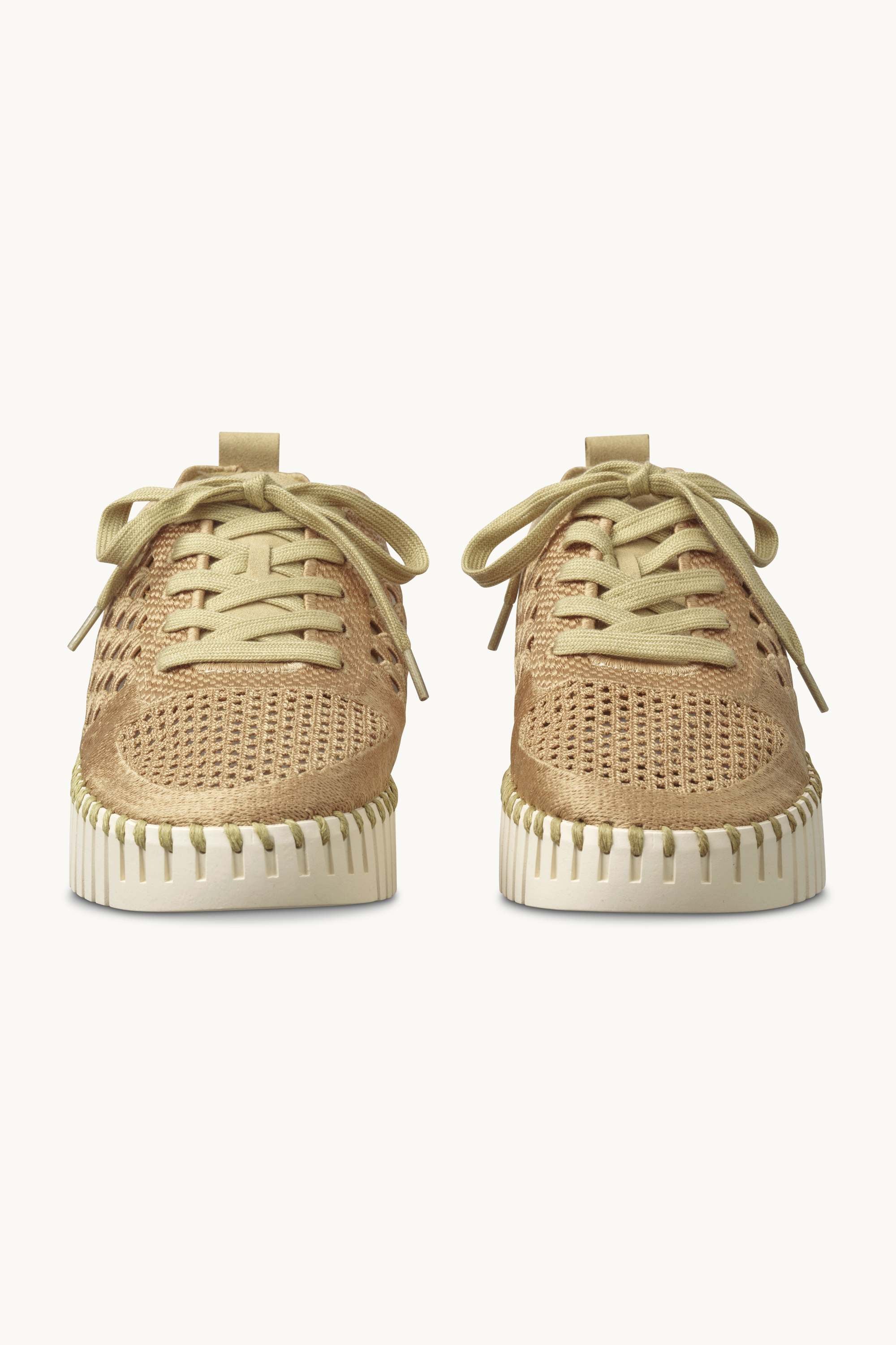 Tulip Embroidery - Cashew Pearled Ivory