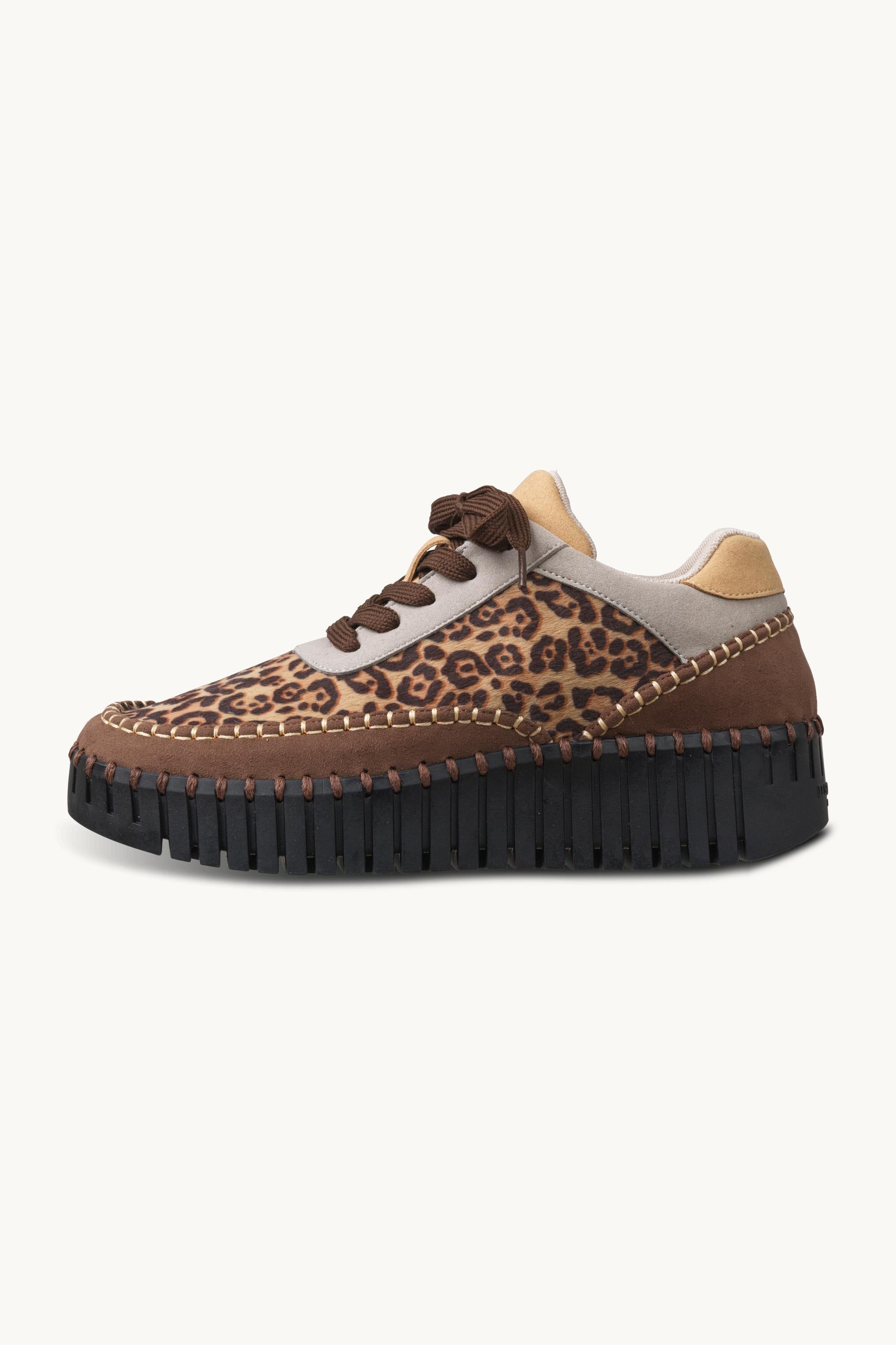 Tulip Sneaker Mix Leo - Brown Black