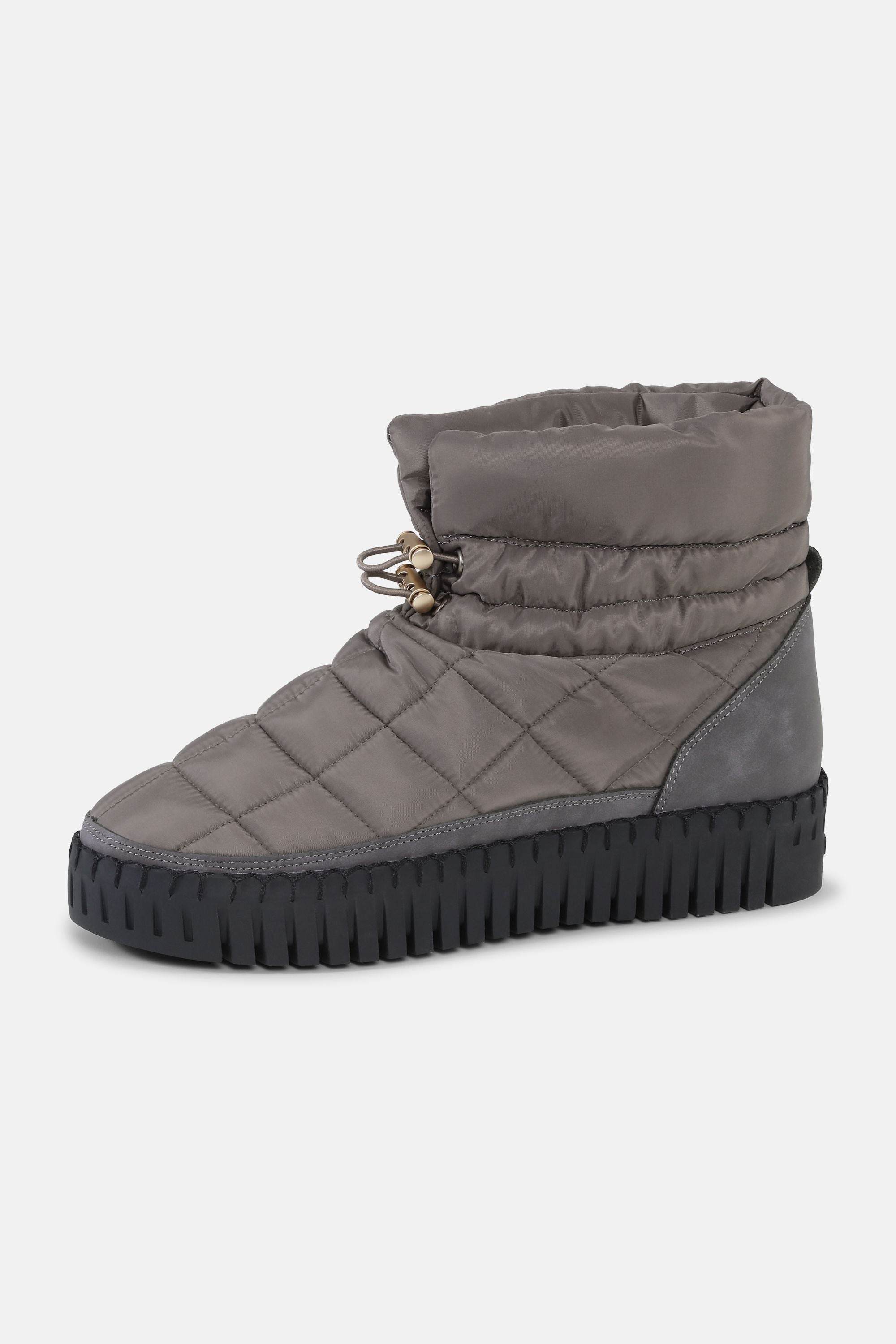 Tulip Padded Winter Boot - Grey Black