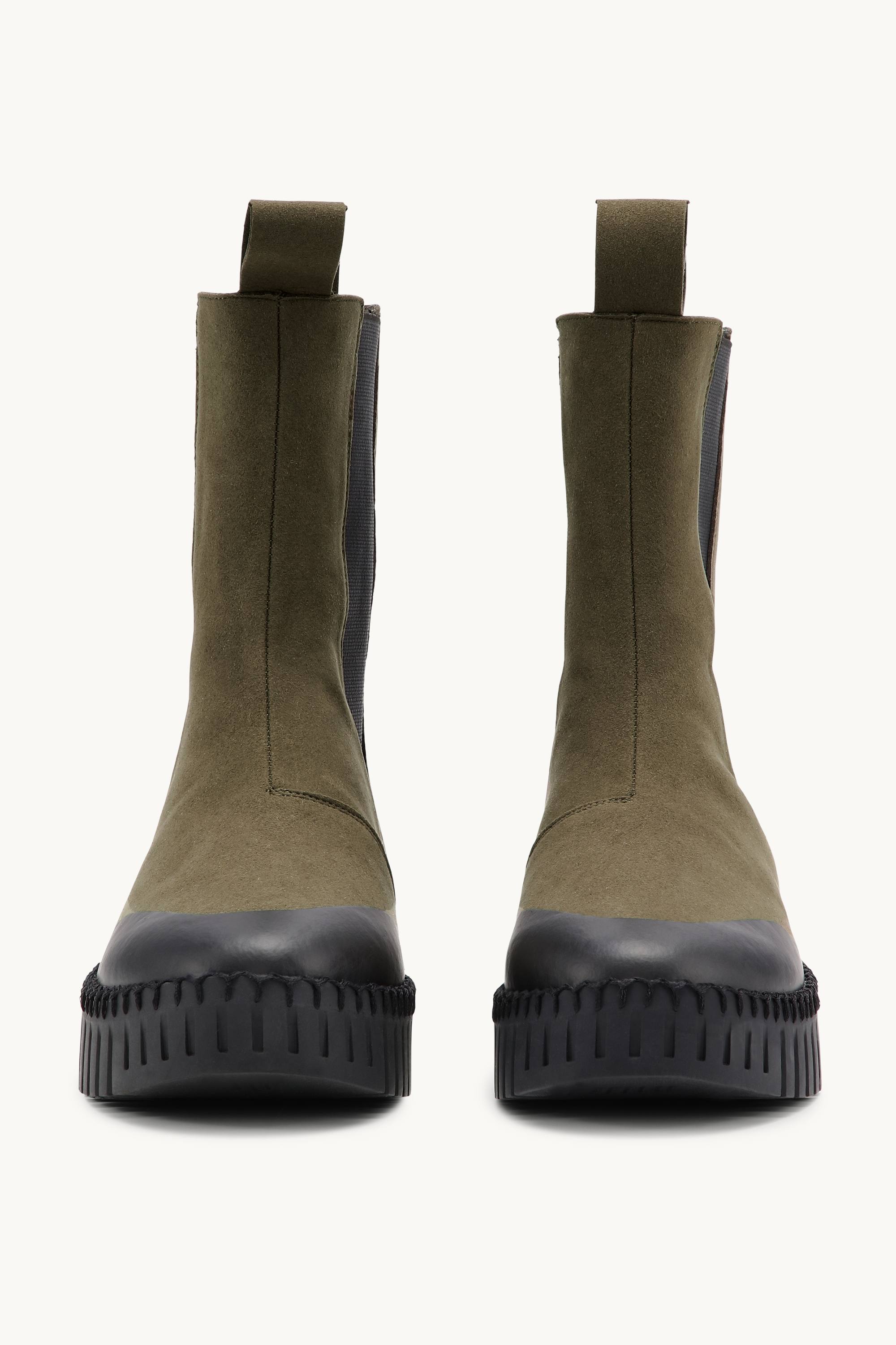 Bottes Chelsea longues - Olive foncé noir