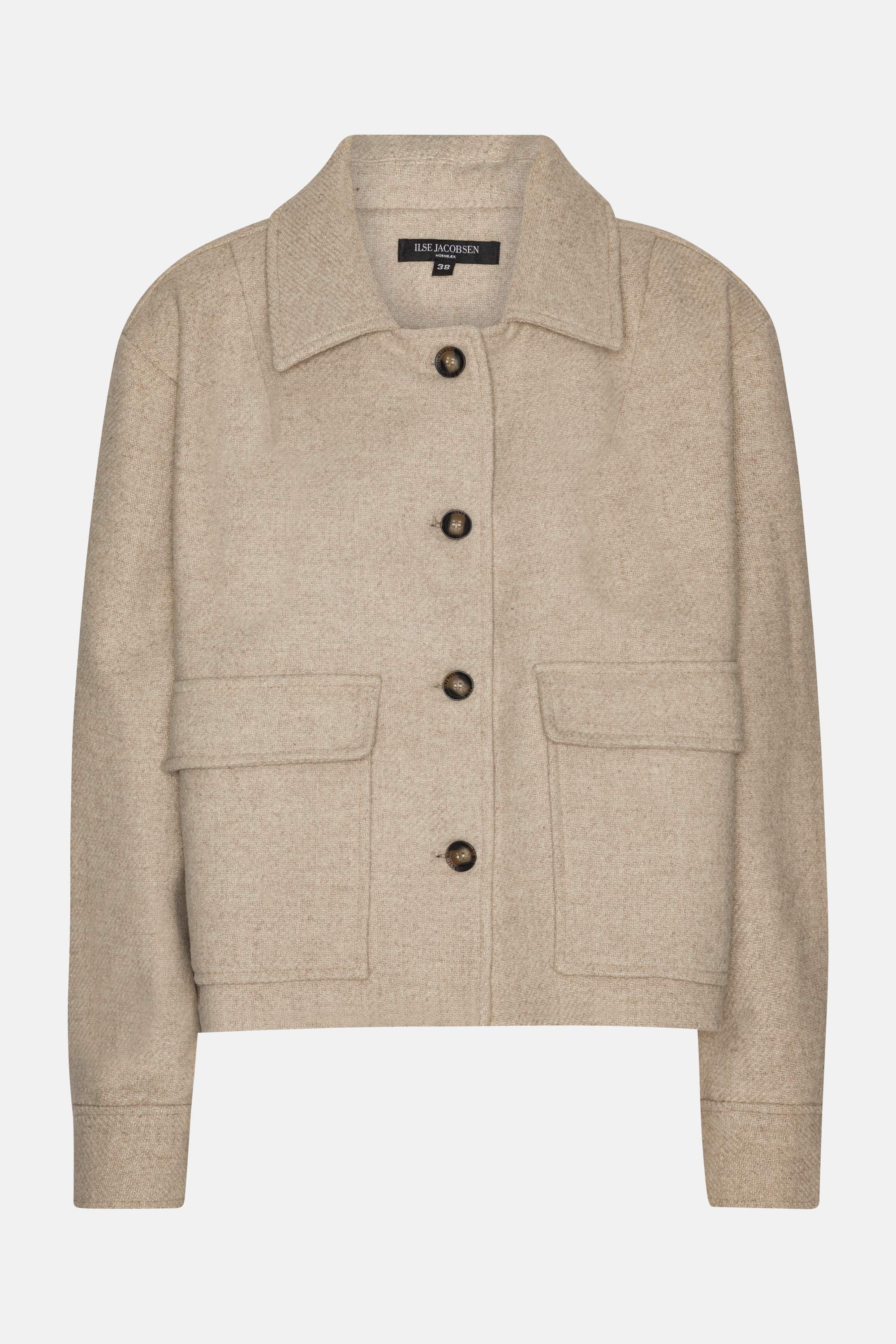 Short Buttoned Jacket - Wheat